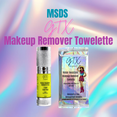 MSDS GTX Makeup Remover Wipe