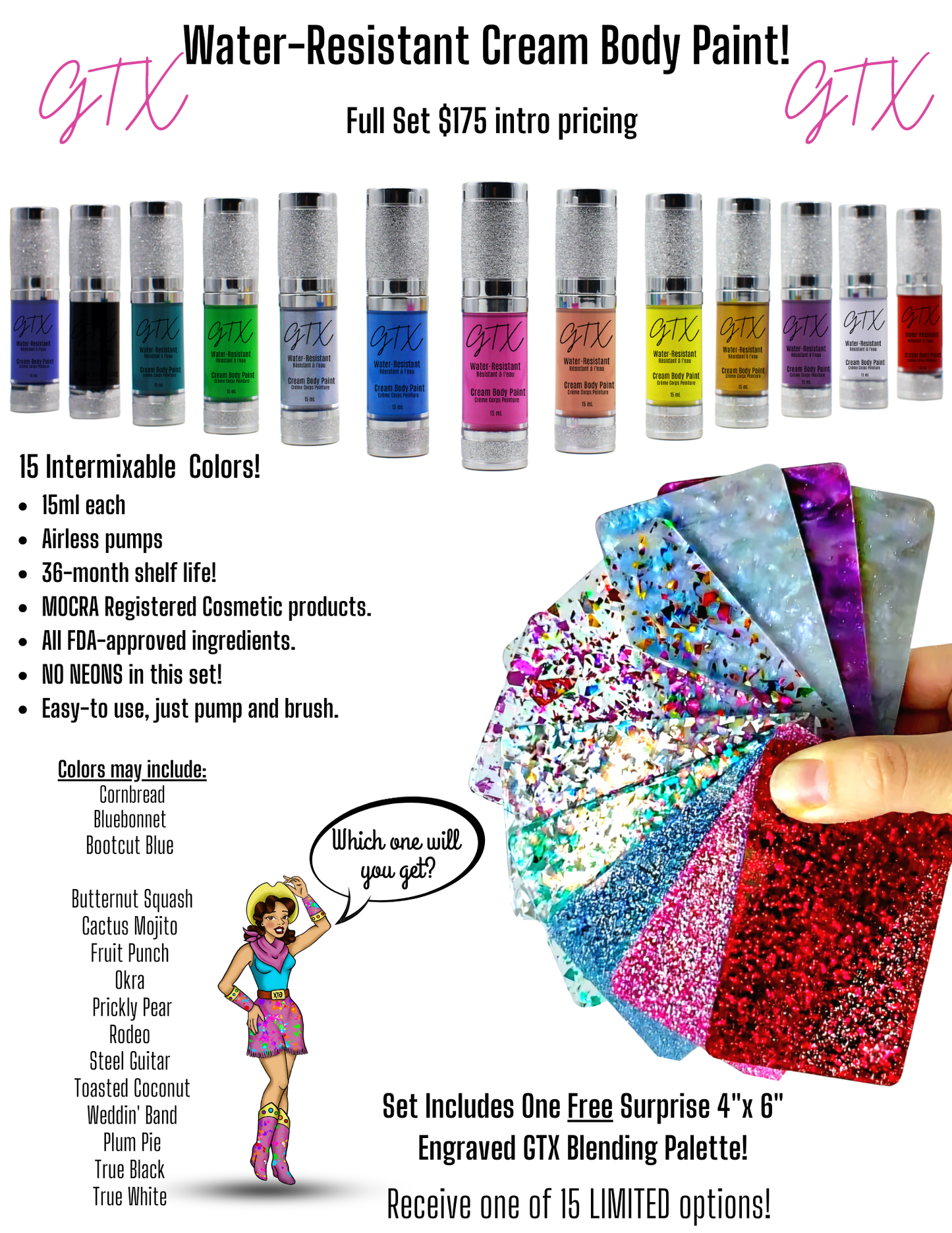 Water-Resistant Cream KITS (REG + NEON)